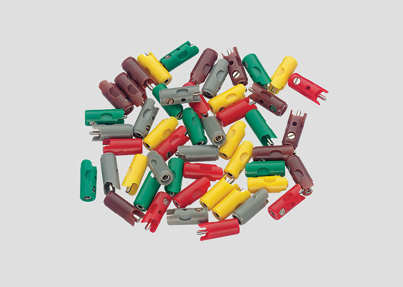 Orange Plugs - 10 pieces, HO Scale