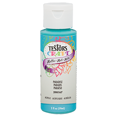 Testors 297434 Acrylic 2 oz. Craft Paint Paradise