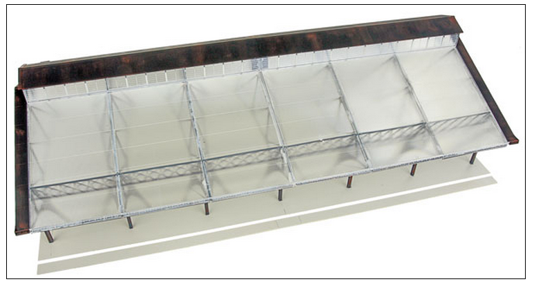 Walthers 933-2984 Train Shed with Clear Roof Kit, HO