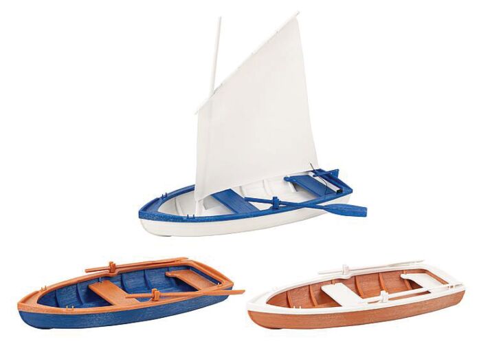 Pola 333150 2 Rowboats and Sailboat, G Scale