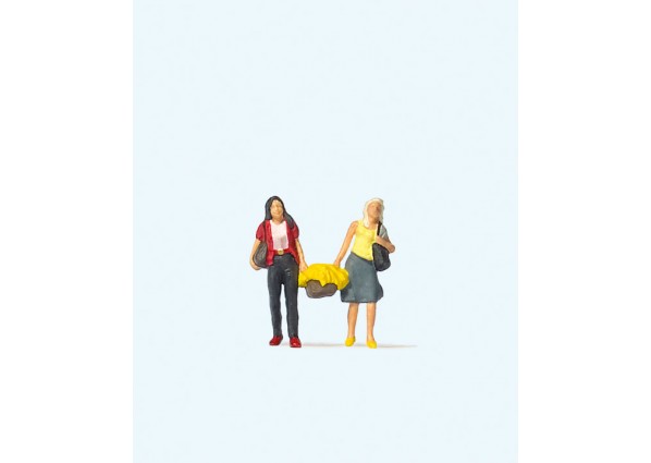 Preiser Kg 28200 2 Women Shopping, HO Scale