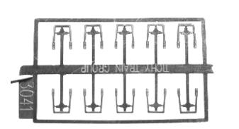 Tichy Train Group 3041  STIRRUP SLANT SIDE MT 10pcs, HO