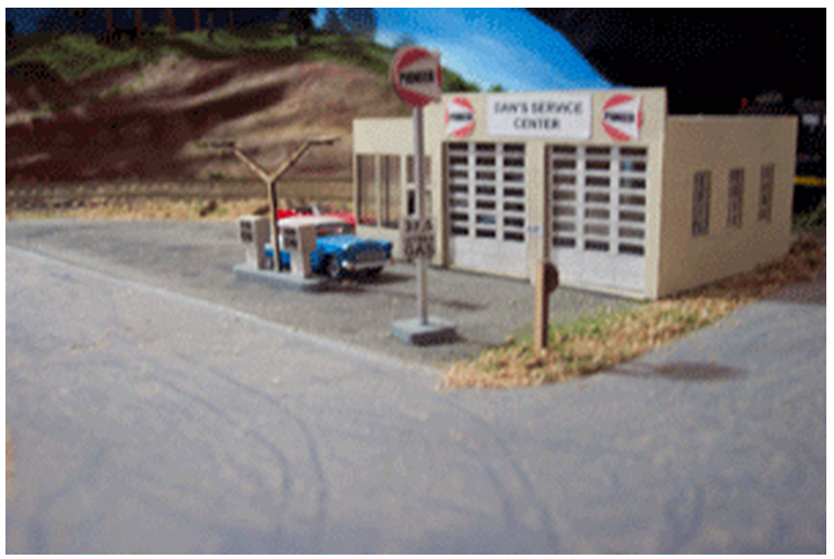 Osborn Model Kits 3045 Gas Station, N Scale