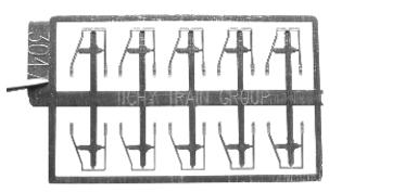 Tichy Train Group 3047 Ho STIRRUP ANGLED OS SIDE 10pc