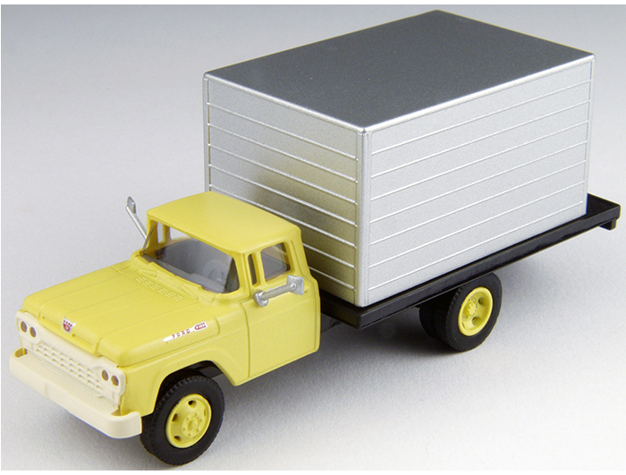 Classic Metal Works 30478 '60 FORD Box Truck Yellow Cab/Silver, HO