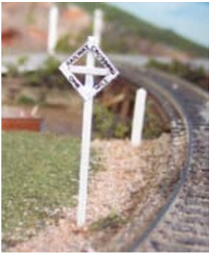 Osborn Model Kits 3054  Railway Crossing Sign, N Scale