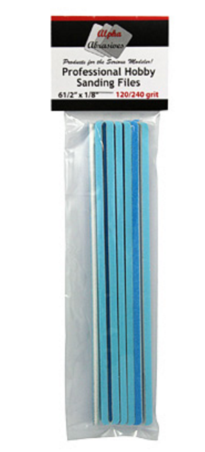 Flex-I-File 306 1/8" Professional Sanding Files 120/240 -12pk