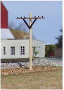 Osborn Model Kits 3068  Telephone Poles 12pc, N Scale