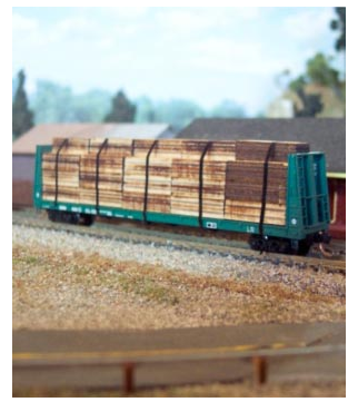 Osborn Model Kits 3070  Flatcar Lumber Load, N Scale