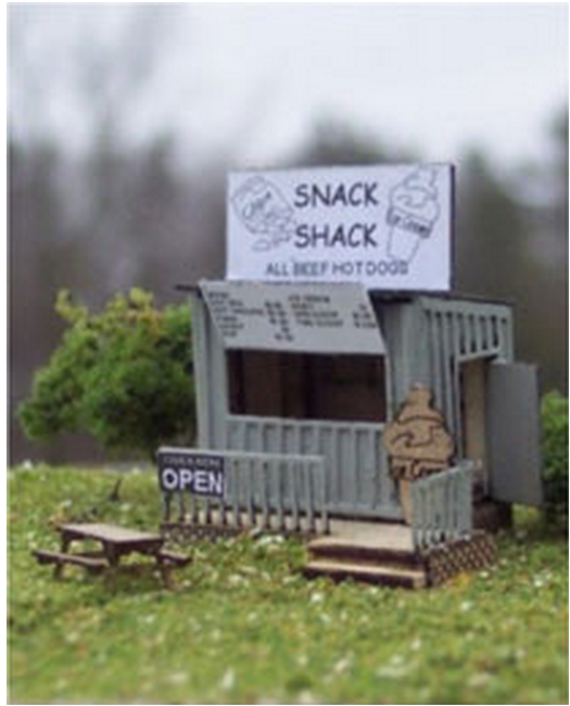 Osborn Model Kits 3072  Snack Shack, N Scale