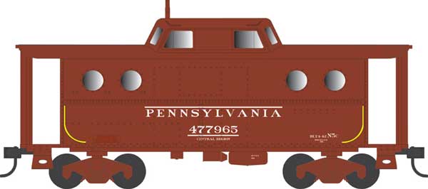 PREORDER Bowser 43384 PRR Class N5C Steel Cabin Car (Caboose) - Ready to Run -- Pennsylvania Railroad