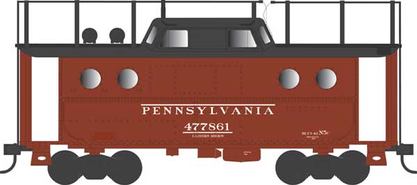 PREORDER Bowser 43385 PRR Class N5C Steel Cabin Car (Caboose) - Ready to Run -- Pennsylvania Railroad