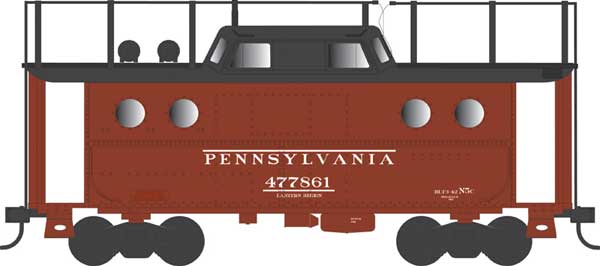 PREORDER Bowser 43386 PRR Class N5C Steel Cabin Car (Caboose) - Ready to Run -- Pennsylvania Railroad