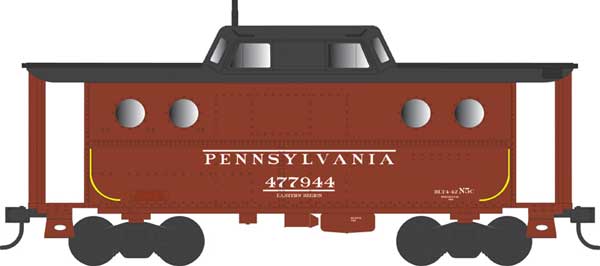 PREORDER Bowser 43387 PRR Class N5C Steel Cabin Car (Caboose) - Ready to Run -- Pennsylvania Railroad