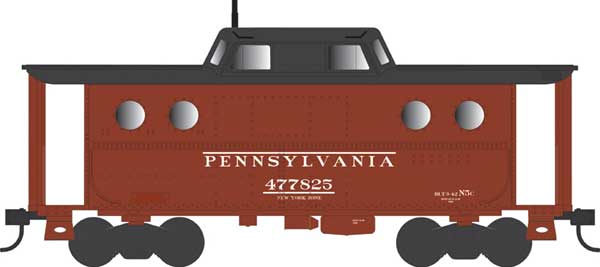 PREORDER Bowser 43389 PRR Class N5C Steel Cabin Car (Caboose) - Ready to Run -- Pennsylvania Railroad