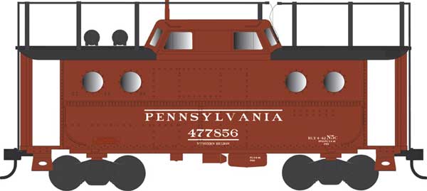 PREORDER Bowser 43391 PRR Class N5C Steel Cabin Car (Caboose) - Ready to Run -- Pennsylvania Railroad