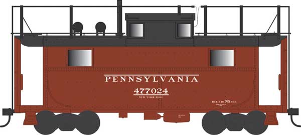 PREORDER Bowser 43359 PRR Class N5 Steel Cabin Car (Caboose) - Ready to Run -- Pennsylvania Railroad