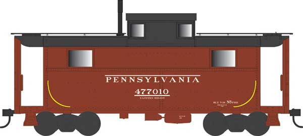 PREORDER Bowser 43358 PRR Class N5 Steel Cabin Car (Caboose) - Ready to Run -- Pennsylvania Railroad