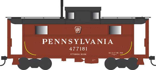 PREORDER Bowser 43369 PRR Class N5 Steel Cabin Car (Caboose) - Ready to Run -- Pennsylvania Railroad