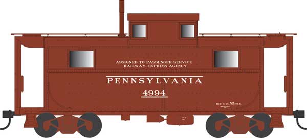 PREORDER Bowser 43363 PRR Class N5 Steel Cabin Car (Caboose) - Ready to Run -- Pennsylvania Railroad