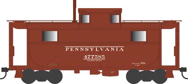 PREORDER Bowser 43376 PRR Class N5 Steel Cabin Car (Caboose) - Ready to Run -- Pennsylvania Railroad