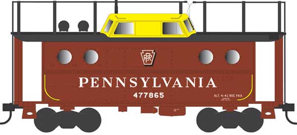 PREORDER Bowser 43404 PRR Class N5C Steel Cabin Car (Caboose) - Ready to Run -- Pennsylvania Railroad
