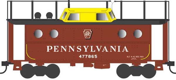 PREORDER Bowser 43405 PRR Class N5C Steel Cabin Car (Caboose) - Ready to Run -- Pennsylvania Railroad