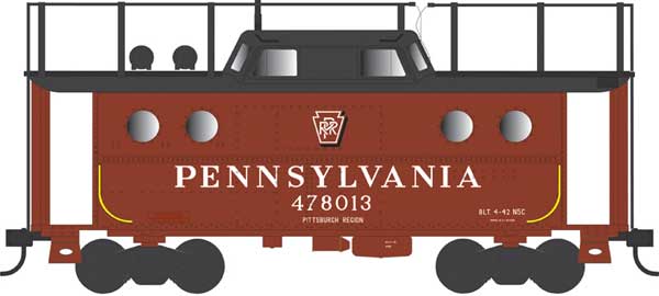 PREORDER Bowser 43401 PRR Class N5C Steel Cabin Car (Caboose) - Ready to Run -- Pennsylvania Railroad