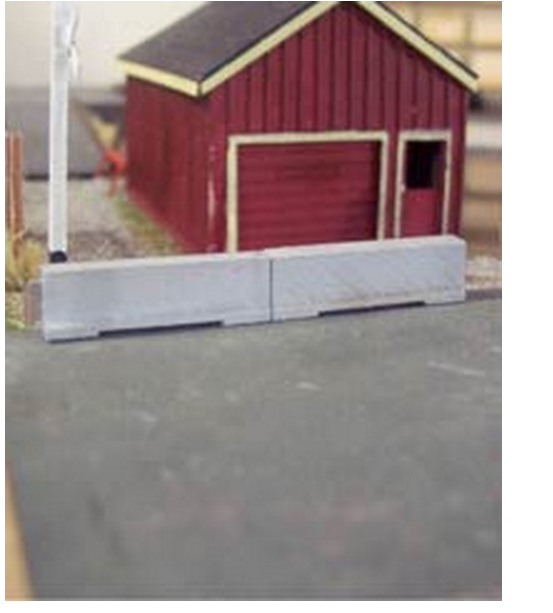 Osborn Model Kits 3087  Concrete Barriers, N Scale