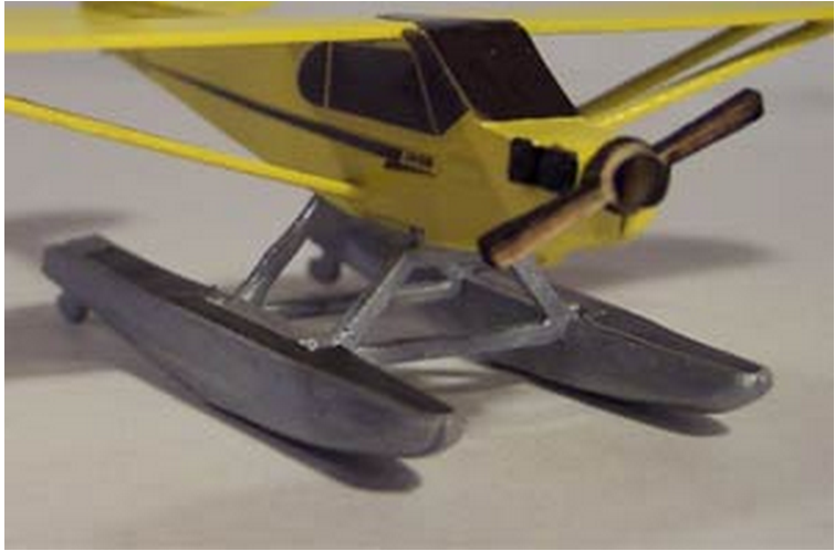 Osborn Model Kits 3091  Piper Cub Float Kit, N Scale