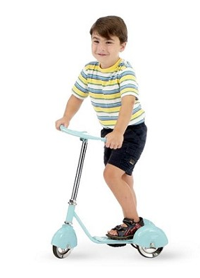 Morgan Cycle 31210 Retro Style 3 Wheel Scooter Aqua