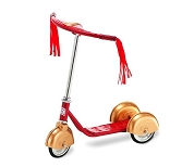 Morgan Cycle 31216RG Retro Style 3 Wheel Scooter RED/GOLD
