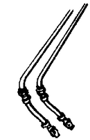 Cal-Scale Train Parts 319 Air Hose, Steam Freight Locomotives, HO