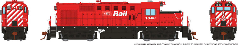 Rapido 032571 RS-18u DCC/Sound New Brunswick East Coast (Patch) ##1840, HO