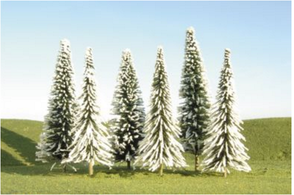 Bachmann 32202 8" - 10" Pine Trees with Snow