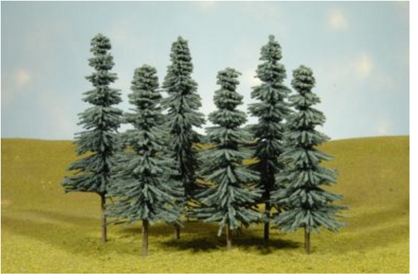 Bachmann 32212 8" - 10" Blue Spruce Trees