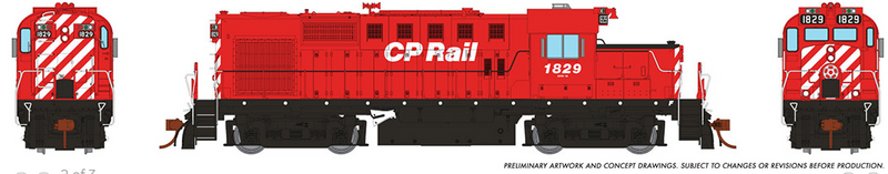 Rapido 032565 RS-18u DCC/Sound CP Rail - No Multimark