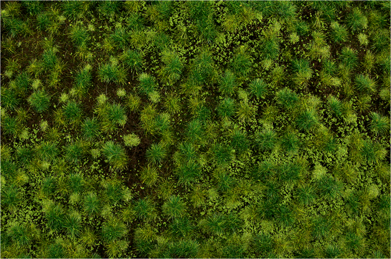 Bachmann 32922 Medium Green Tufted Grass Mat (one 11.75" X 7.5" sheet)