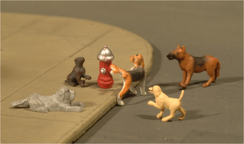 Bachmann 33158 Dogs W/fire hydrant, O