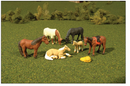 Bachmann 33169 Animals - Horses pkg(6), O scale