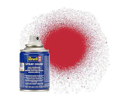 Revell 34136 Spray Color, Carmine Red, Matt, 100ml