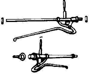 Cal-Scale Train Parts 345 Mail Catcher Arm (Brass Casting), For RPO Cars pkg(2), HO