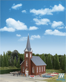 Walthers Cornerstone 933-3496 Brick Church - Kit, HO