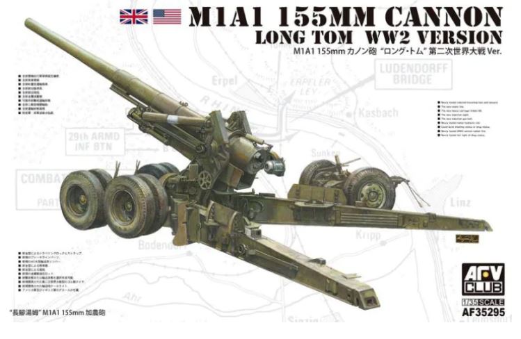 AFV Club AF35295 M1A1 155mm Cannon Long Tom WWII 1:35