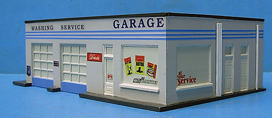 Imex 353-6107 Perma-Scene - Assembled -- Gas Station, HO