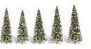 Woodland Scenics 3567 Snow Dusted - 5/Pkg, 2.5-4'