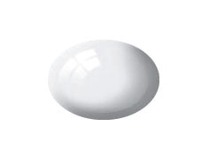 Revell 36104 Aqua Color, White, Gloss, 18ml, RAL 9010
