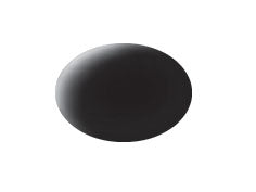 Revell 36108 Aqua Color, Black, Matt, 18ml, RAL 9011