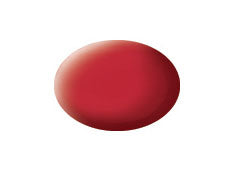 Revell 36136 Aqua Color, Carmine Red, Matt, 18ml, RAL 3002