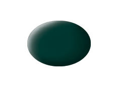 Revell 36140 Aqua Color, Black Green, Matt, 18ml